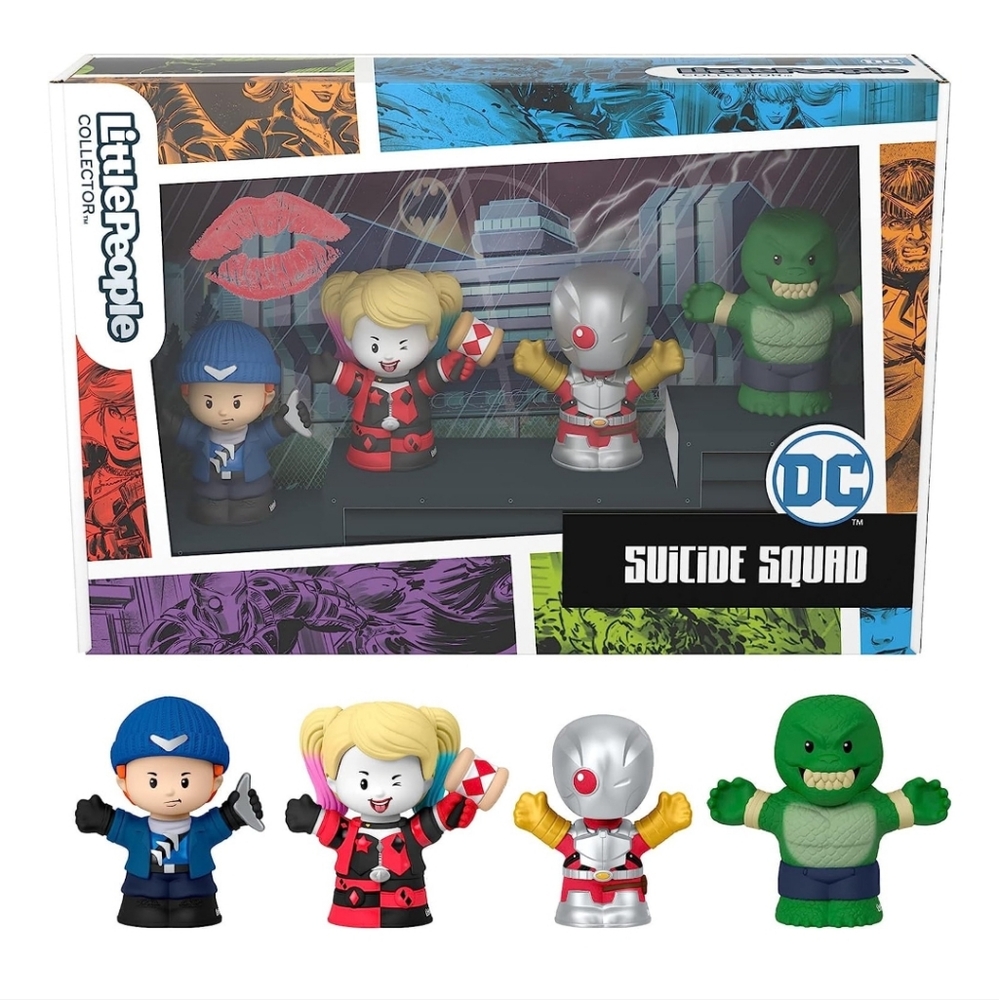 : Fisher Price Little People Suicide Squad collectable Figures dc comics